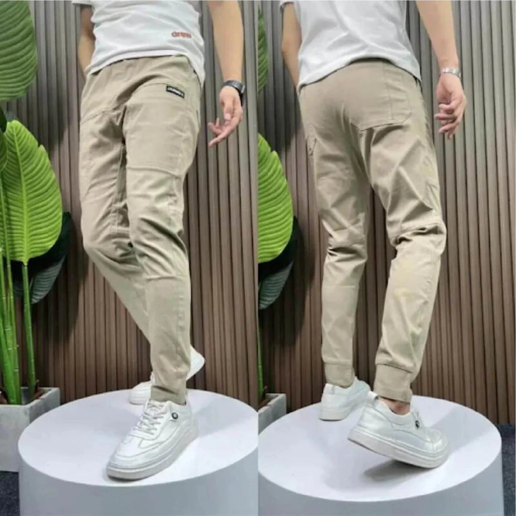 Premium Stretch Cargo Jeans – Comfort and Style — Beige, photo 9